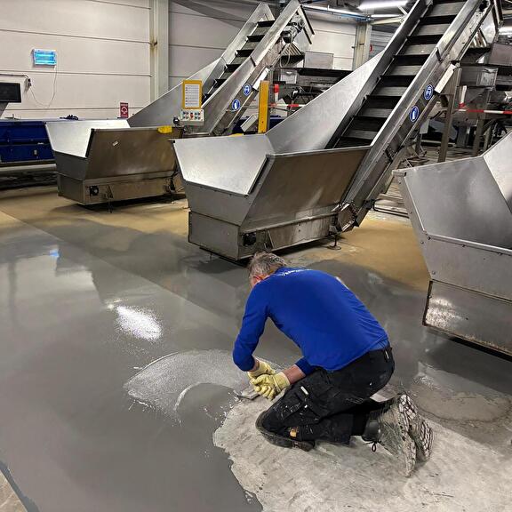kunststofvloer distributiecentrum drenthe